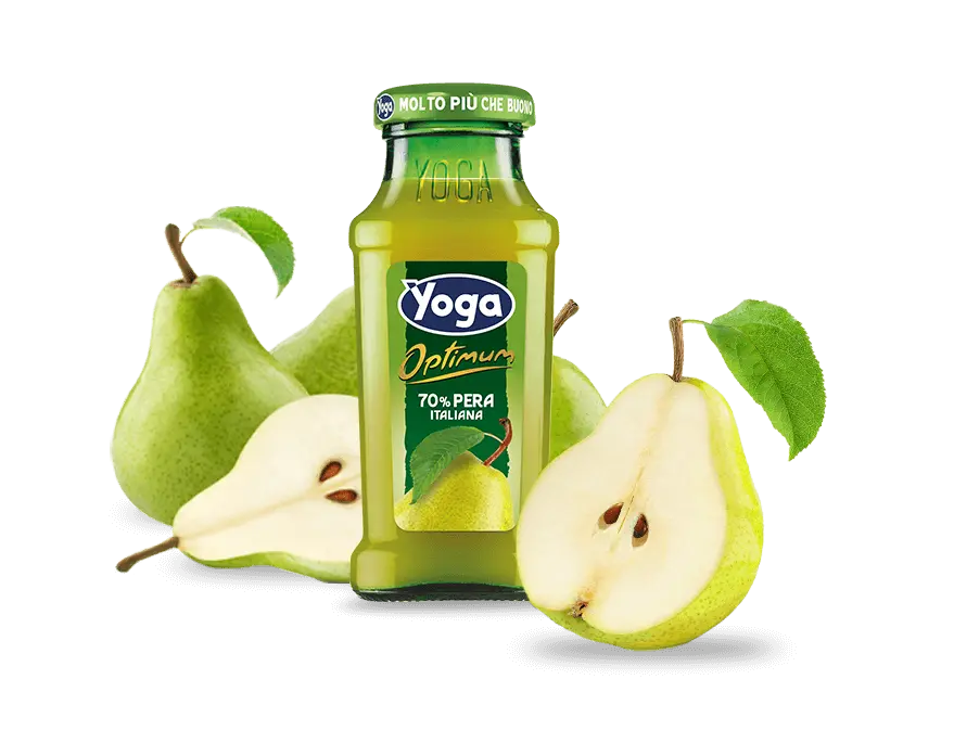 Yoga Succo di Frutta  gusto Pera - Vetro ml.200 - Conf. 24
