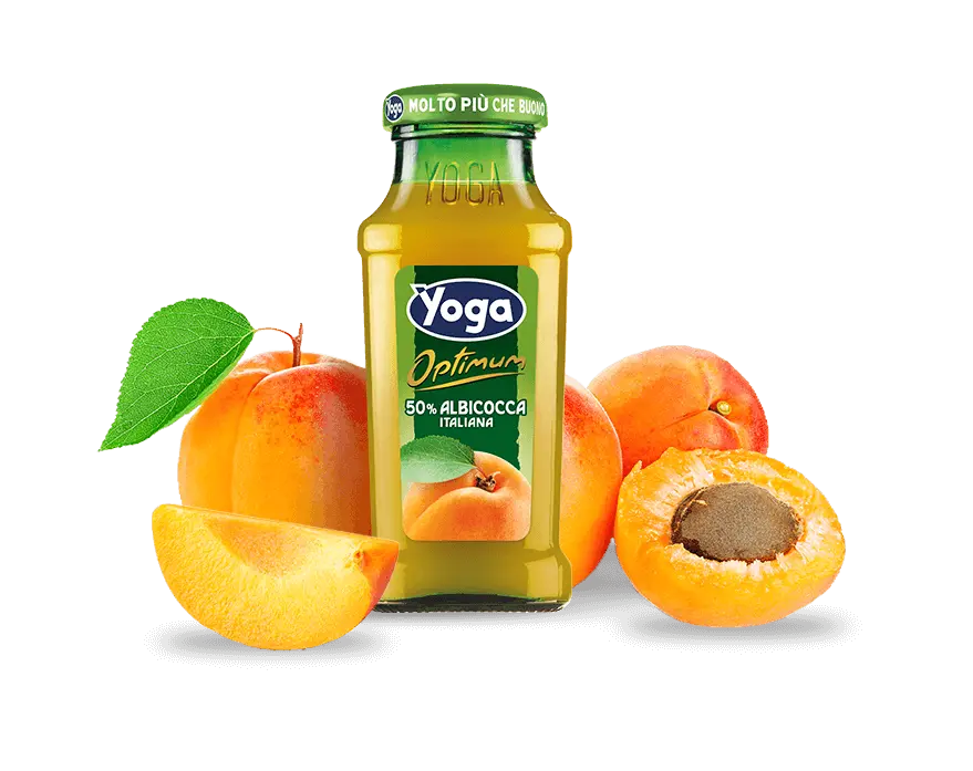 Yoga Succo di Frutta  gusto Albicocca - Vetro ml.200 - Conf. 24 