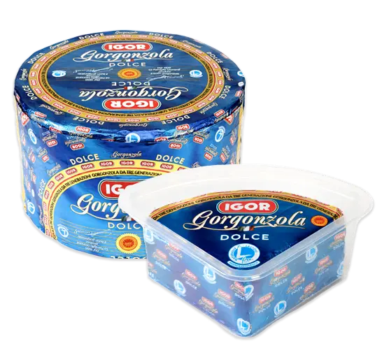Igor Gorgonzola Dolce in Blu - Formato 1/8 (circa 1,5Kg) - Prezzo Kg