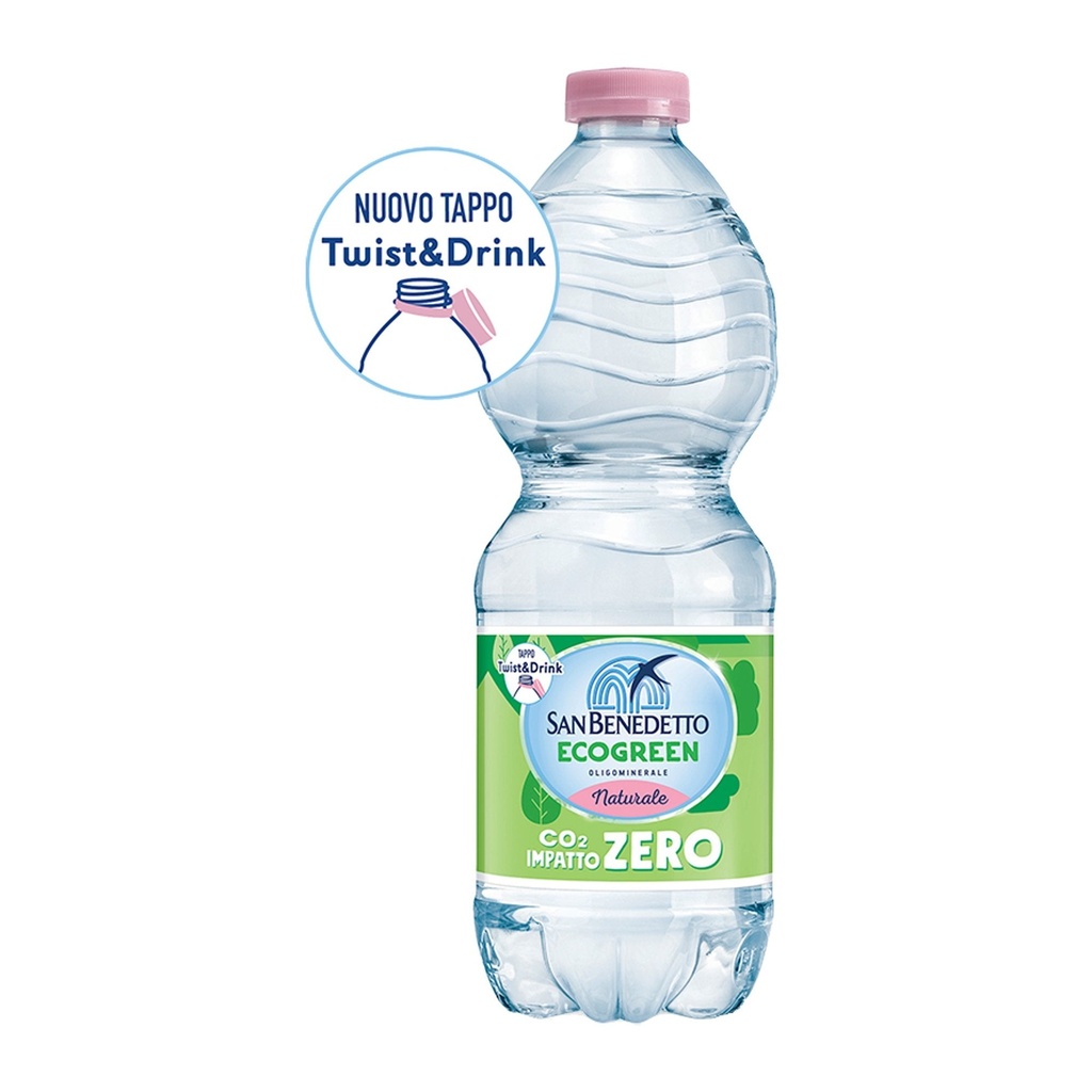 San Benedetto - Acqua Naturale bottiglia pet 500ml - Confezione da 24 Pz