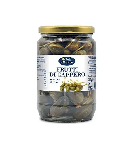 O Sole e Napule Frutti del Cappero - Vetro gr 700 in aceto di vino
