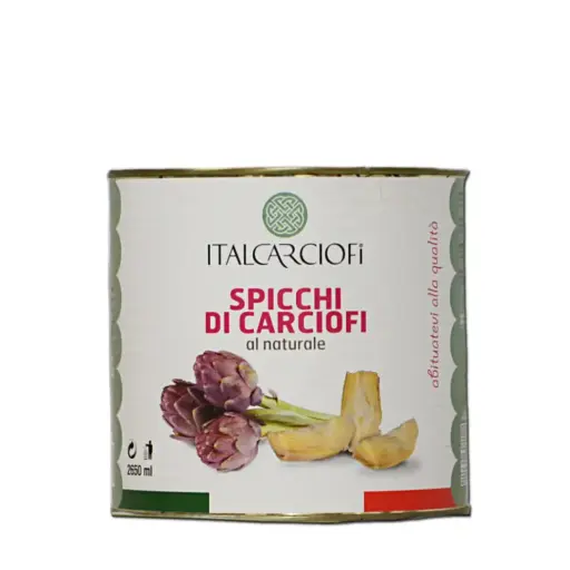 [10202] Italcarciofi Spicchi di Carciofi al Naturale - Latta 2,65 Kg