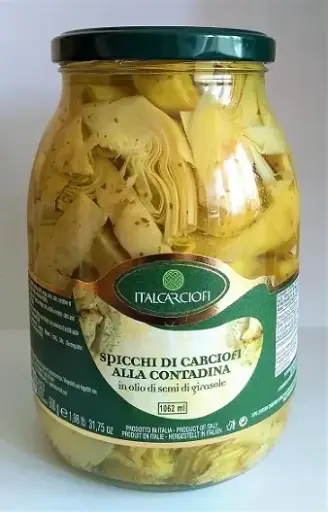 [10104] Italcarciofi Spicchi Carciofi Contadina in olio - Vaso 1,06kg