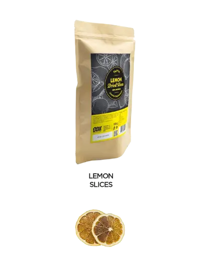 [LDF005BSA] Orsa Drinks DRIED LEMON SLICES 100% NATURAL DOYPACK BAG 100g.