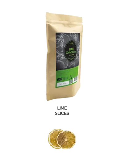 [LDF002BSA] Orsa Drinks DRIED LIME SLICES 100% NATURAL DOYPACK BAG 100g.