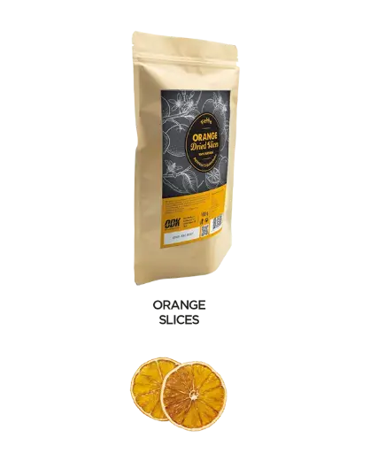 [LDF001BSA] Orsa Drinks DRIED ORANGE SLICES 100% NATURAL DOYPACK BAG 100g. 