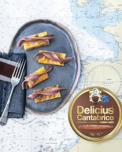 Delicius Filetti di Alici del Mar Cantabrico - Latta 90gr