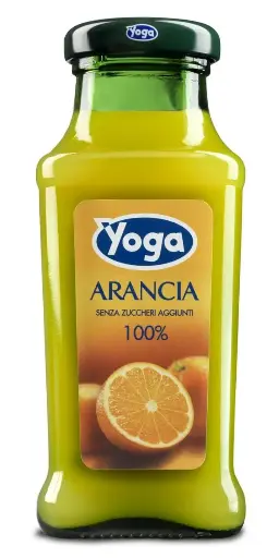 [42267] Yoga Succo di Frutta  gusto Arancia - Vetro ml.200 - Conf. 24