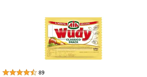 [15758] AIA Wudy Wurstel Mini Classico - Blister 4 pezzi - 100 gr 