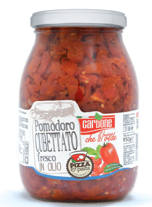 Carbone Pomodoro Fresco Cubettato - Vetro 950 gr