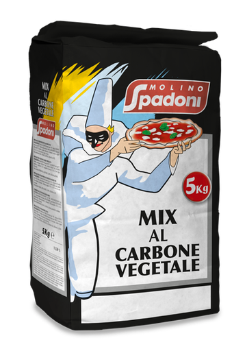 Farina Spadoni Miscela al Carbone Vegetale - Sacco 5Kg