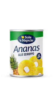 O Sole e Napule Ananas allo sciroppo -
Latta 565 g